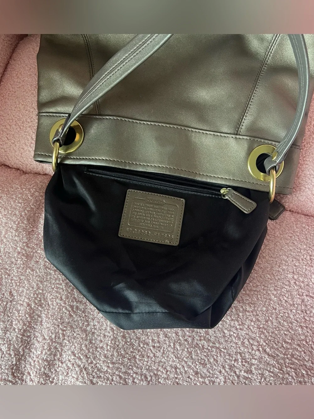 Coach Ashley Leather Hippie Shoulder Bag